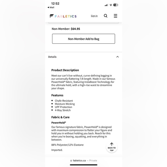 Fabletics Define Powerhold High-waisted Legging - Picture 4 of 5